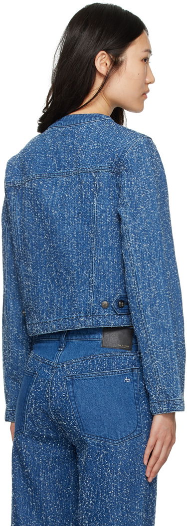 Jakke rag & bone Cora Denim Jacket Blå | WDD24S1438FTMT, 2