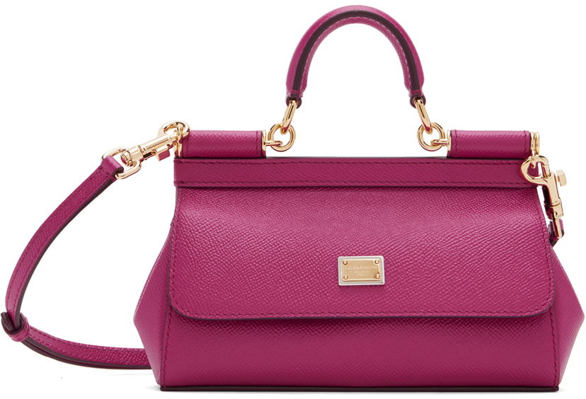 Håndtaske Dolce & Gabbana Pink Small Sicily Bag Lyserød | BB7116 A1001