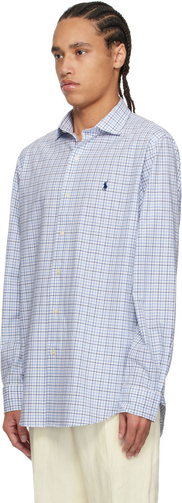 Skjorte Polo by Ralph Lauren Ralph Lauren Classic Fit Tattersall Stretch Shirt Blå | 710966423001, 3