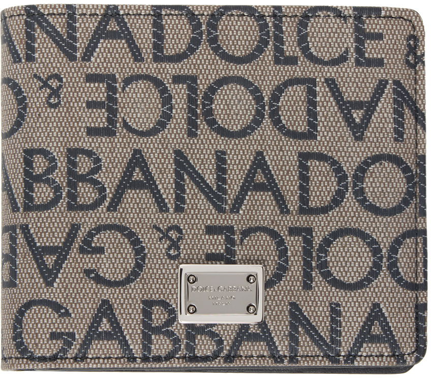 Tegnebog Dolce & Gabbana Brown & Black Jacquard Bifold Wallet Brun | BP1321AJ705, 0