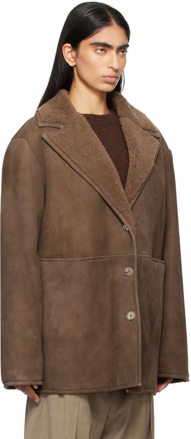 Jakke Loulou de Saison Loulou de Saison Cirebo Shearling Jacket Brun | CIREBO, 1