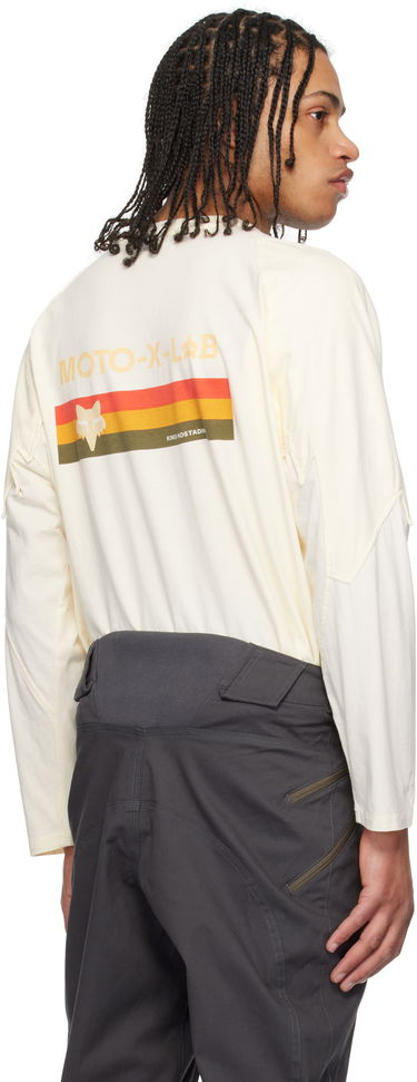 T-shirt KIKO KOSTADINOV Kiko Kostadinov Fox Racing Edition Long Sleeve T-Shirt Beige | 36885-244, 2