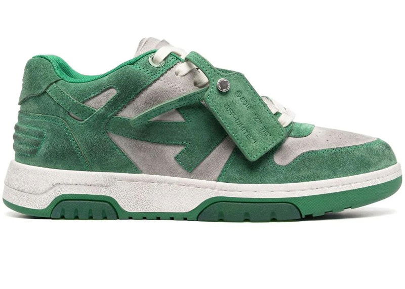 Sneakers og sko Off-White Out Of Office Low-Top Green Grey Grøn | OMIA189S23LEA0110155, 0