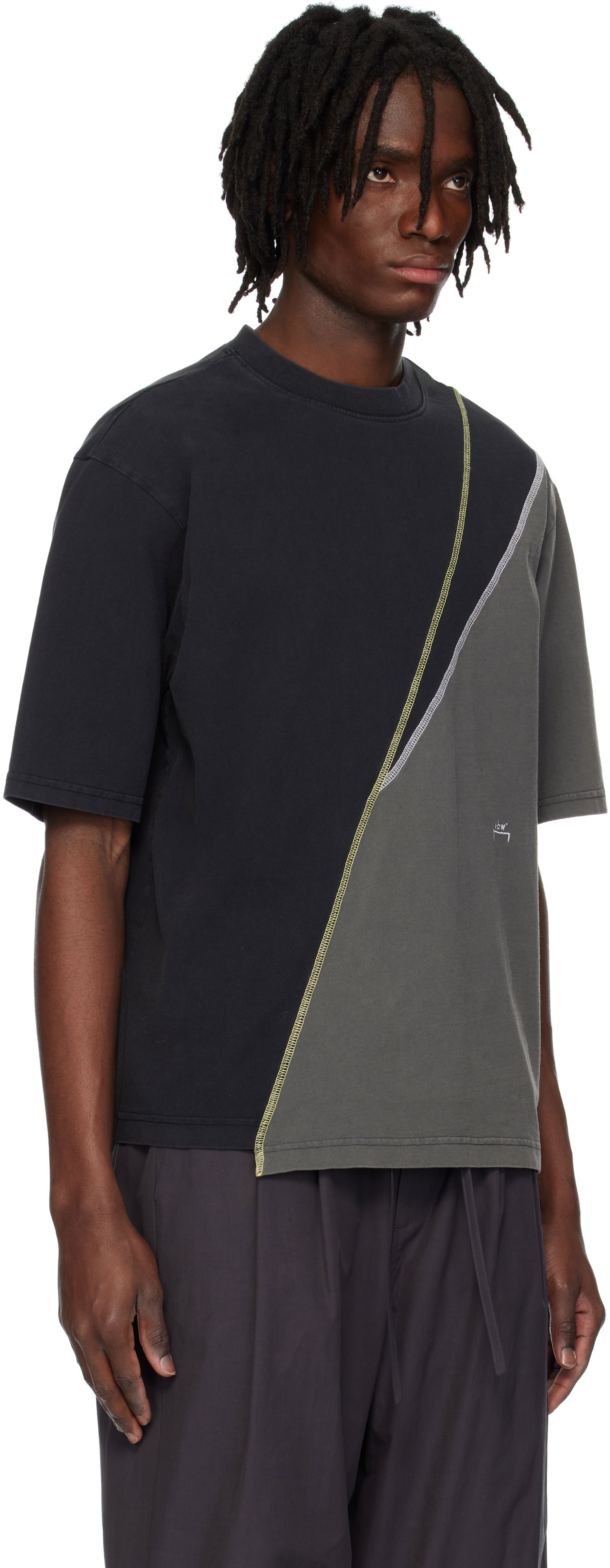 T-shirt A-COLD-WALL* A-COLD-WALL* Spliced T-Shirt Grå | ACWMTS211, 1