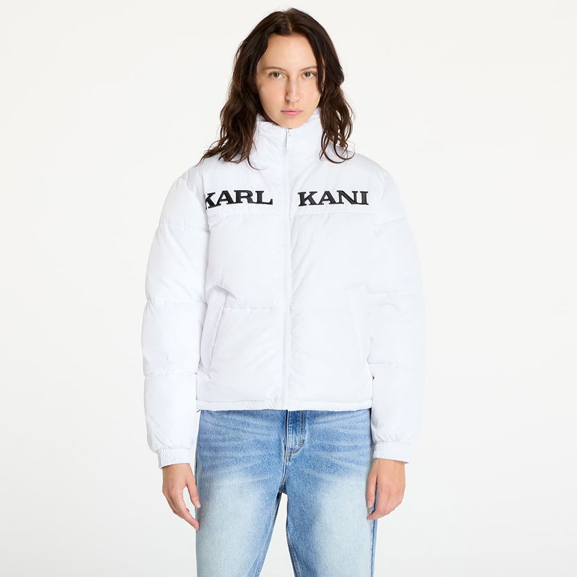 Puffer jakke Karl Kani Retro Essential Puffer Jacket Hvid | 61760001