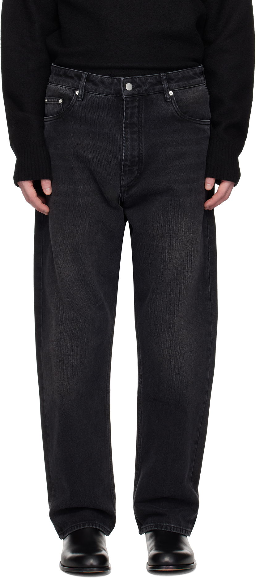 Jeans Studio Nicholson Studio Nicholson Riso Jeans Sort | RISO SNM - 1321
