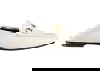 Horsebit Slip On Loafer 'White' Leather