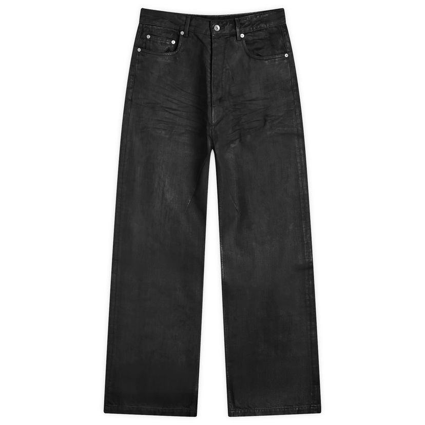 Jeans Rick Owens DRKSHDW Geth Coated Jeans Sort | DU02E7351-BW-99X