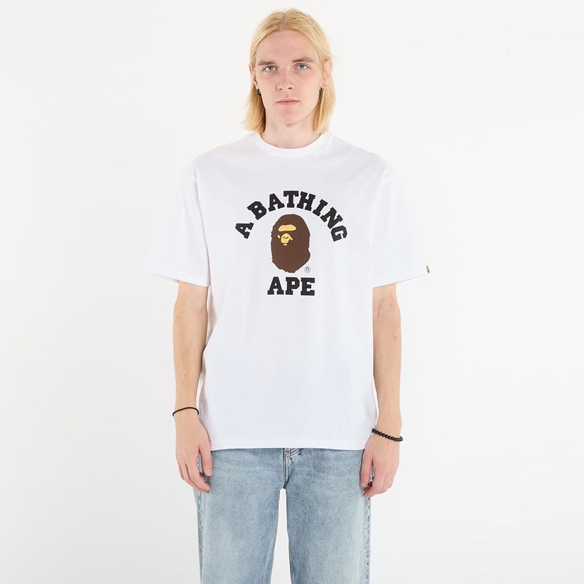 T-shirt BAPE A BATHING APE College Tee XXL Hvid | 001TEL801001MWHT