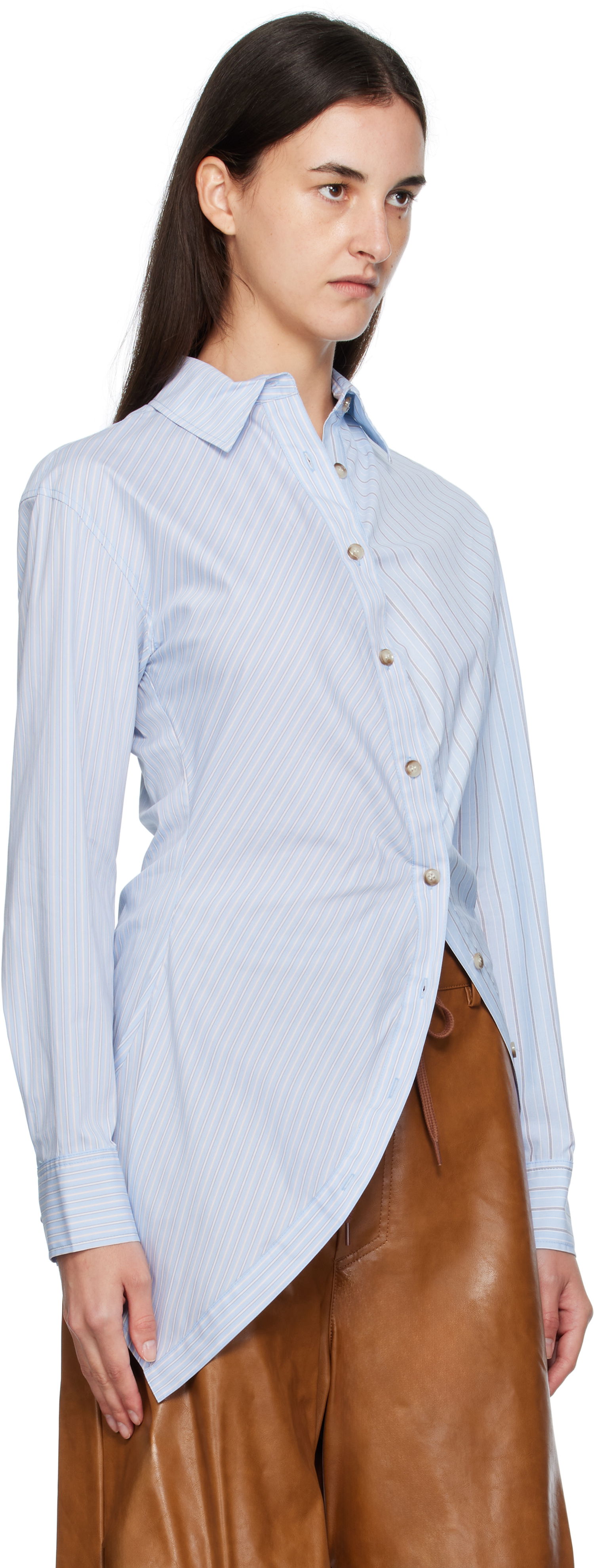 Skjorte Andersson Bell Andersson Bell Twist Check Shirt Blå | atb1362w, 1