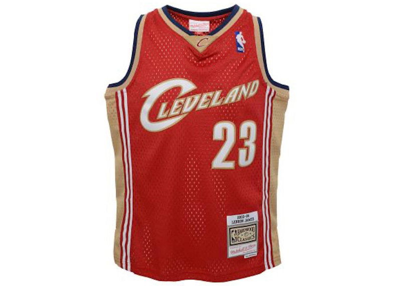 Jersey Mitchell & Ness Mitchell & Ness Cleveland Cavaliers LeBron James 2003-04 Swingman Jersey Rød | 9N2B7BRD0-CAVLJ-Y03