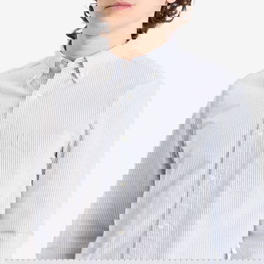 Skjorte BEAMS Beams Plus Button Down Candy Stripe Shirt, Size Medium Blå | 3811-0012-139-75, 5