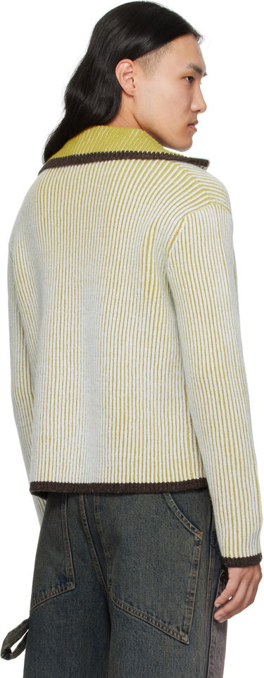 Sweater Eckhaus Latta Eckhaus Latta Huddle Zip Sweater Gul | 8267-EL-PF25-C, 2