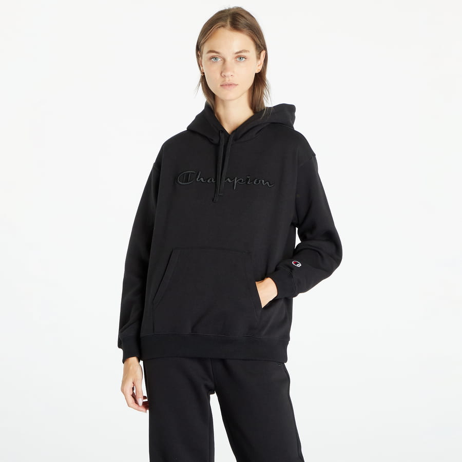 Sweatshirt Champion Hooded Sweatshirt Black Sort | 116677 CHA KK001, 0