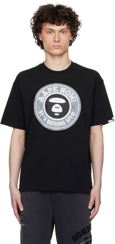 T-shirt AAPE by A Bathing Ape AAPE by A Bathing Ape Basic T-Shirt Sort | AAPTEM1638XXNBKX, 0