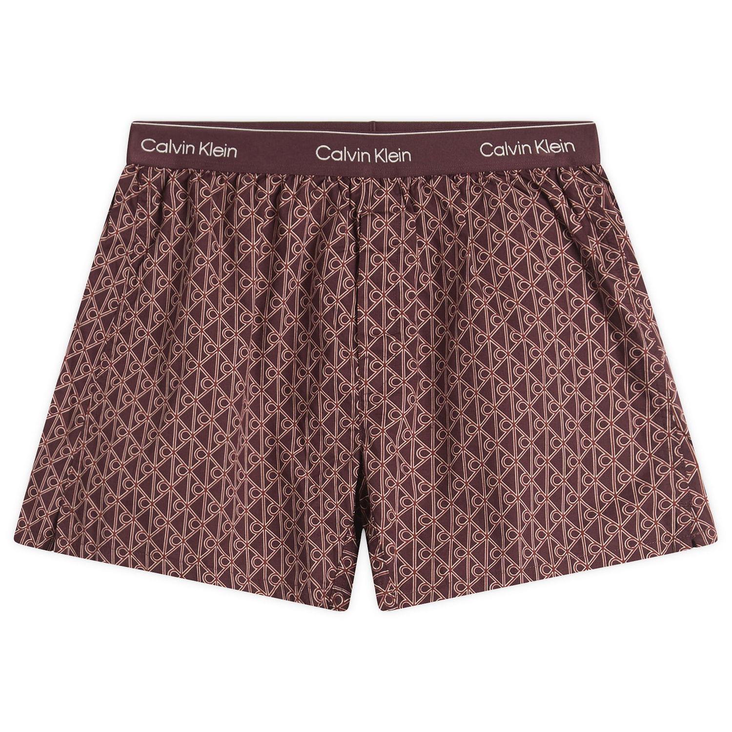 Boksere CALVIN KLEIN Cotton Poplin Trad Boxer Short Bourgogne | LV00NM28312UO, 0