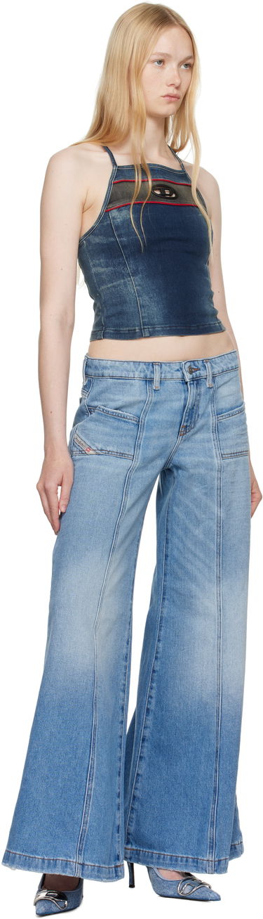 Jeans Diesel D-Akii Flare Jeans Blå | A12808 0CLBA, 3
