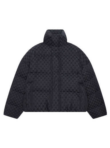 Puffer jakke Gucci x Balenciaga The Hacker Project Hacker BB Puffer Jacket Sort | 681885TLO531269