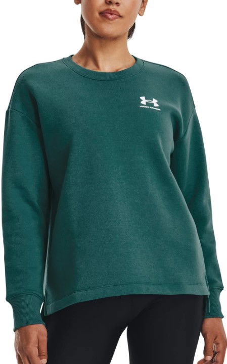 Sweatshirt Under Armour Rival Fleece Sweatshirt Grøn | 1369423-722, 0