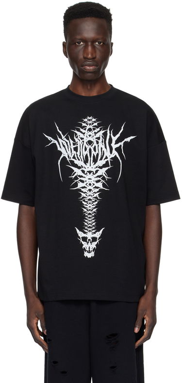 T-shirt We11done We11done Spine Skull Graphic T-Shirt Sort | WD-TT1-24-720-U-BK, 0