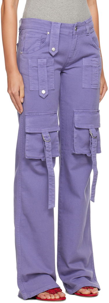 Cargo bukser Blumarine Cinch Strap Cargo Pants Grøn | A322J104A, 4
