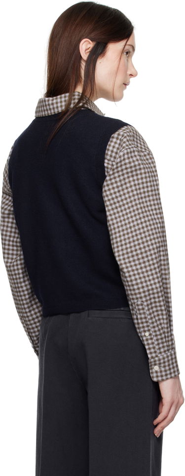 Vest A.P.C. Coco Knit Vest Mørkeblå | WVBDV-F22326, 2
