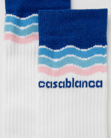 Sokker Casablanca Wave Socks Hvid | APS25-ACC-010-03, 2