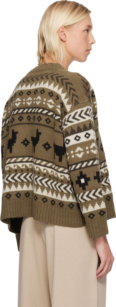 Sweater Max Mara Llama Motif Fair Isle Cardigan Flerfarvet | 2525346092600, 2