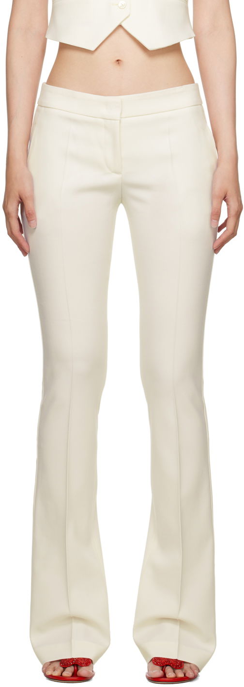 Bukser Blumarine Blumarine Flared Dress Pants Hvid | A322P098A