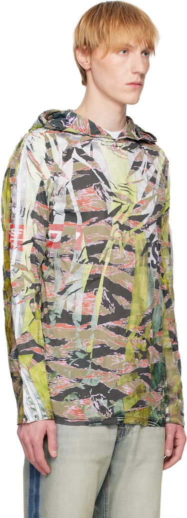 Sweatshirt Diesel Diesel T-Gillis Graphic-Print Hoodie Flerfarvet | A18072-0SKBT-5BVA, 1