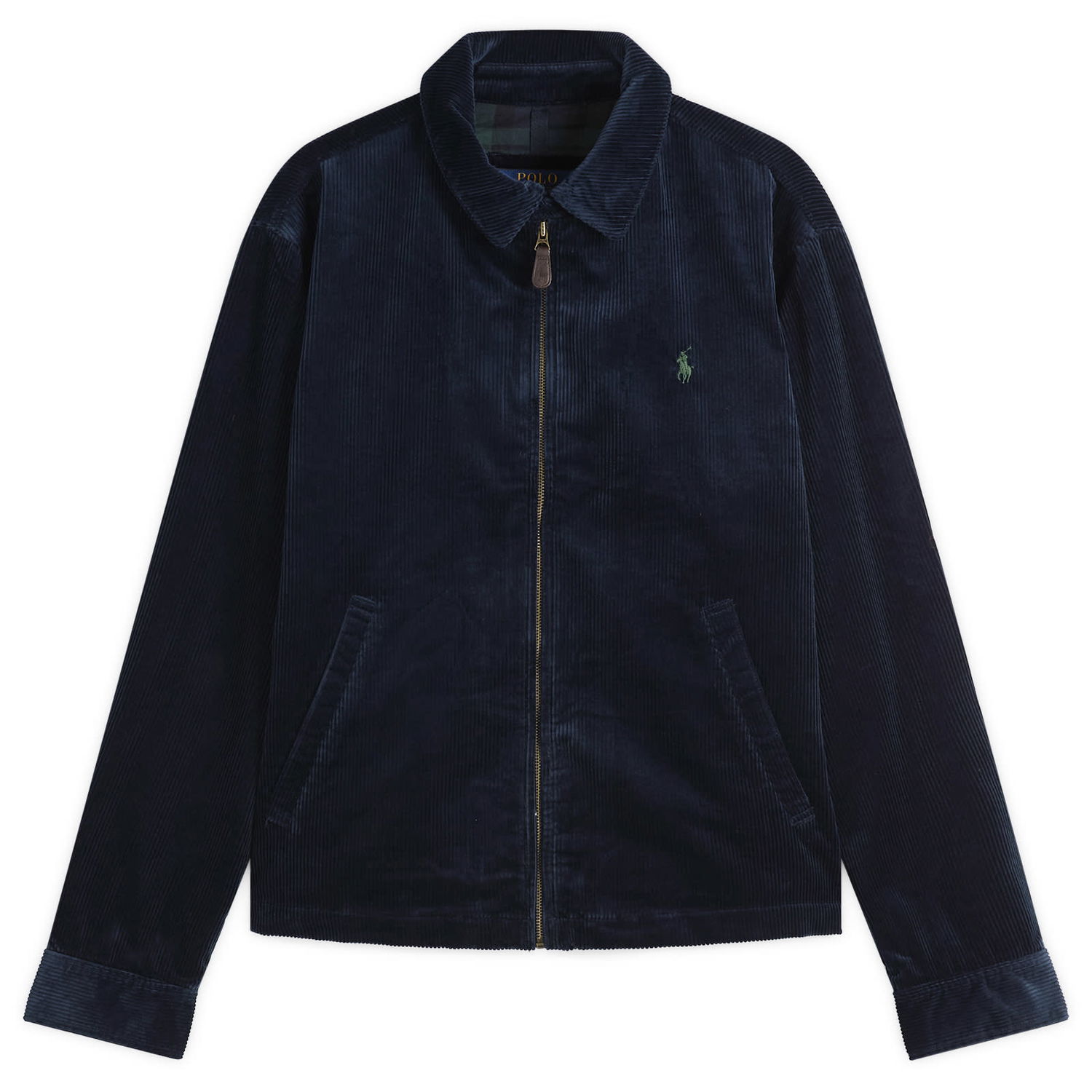 Vindjakke Polo by Ralph Lauren Corduroy Windbreaker Jacket, Size Large Mørkeblå | 710968125006-NVY, 1