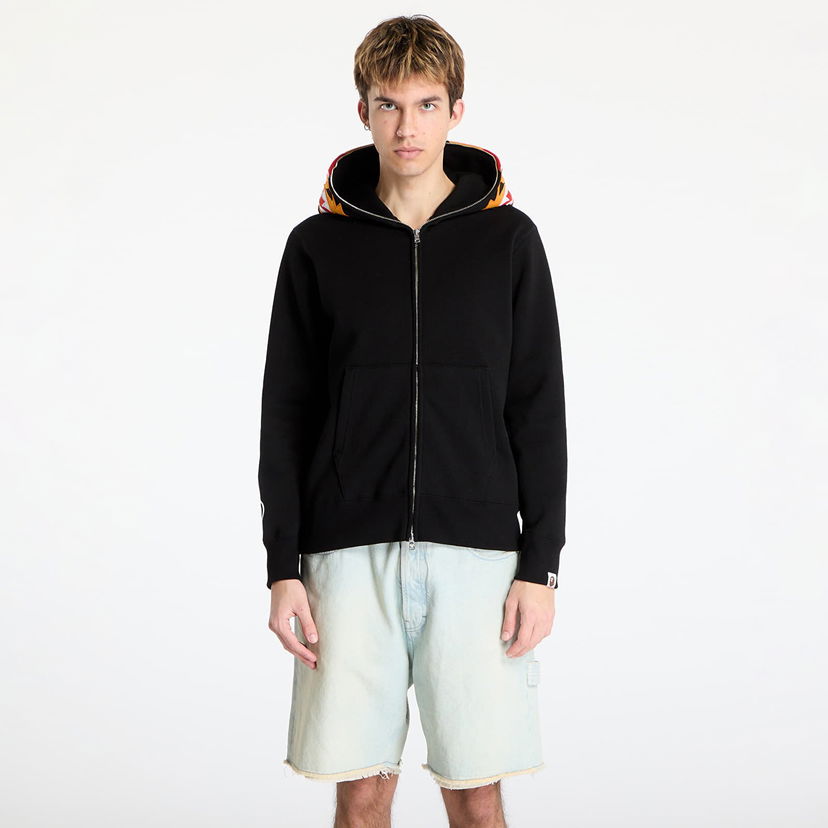 Sweatshirt BAPE A BATHING APE Tiger Full Zip Hoodie Sort | 001ZPL301006MBLK