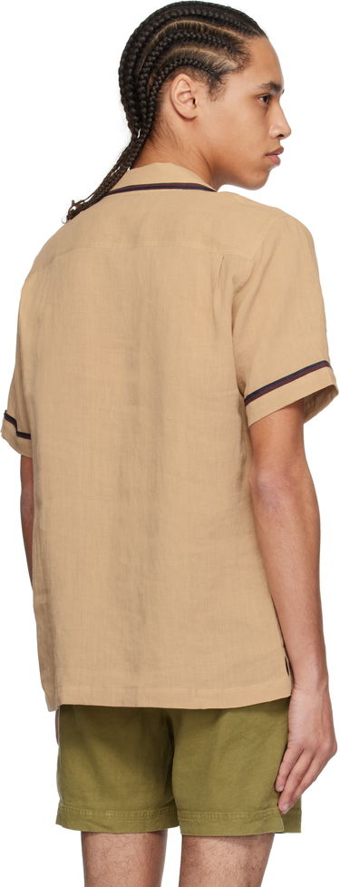 Skjorte Orlebar Brown Orlebar Brown Maitan Linen Resort Shirt Beige | 280304, 2