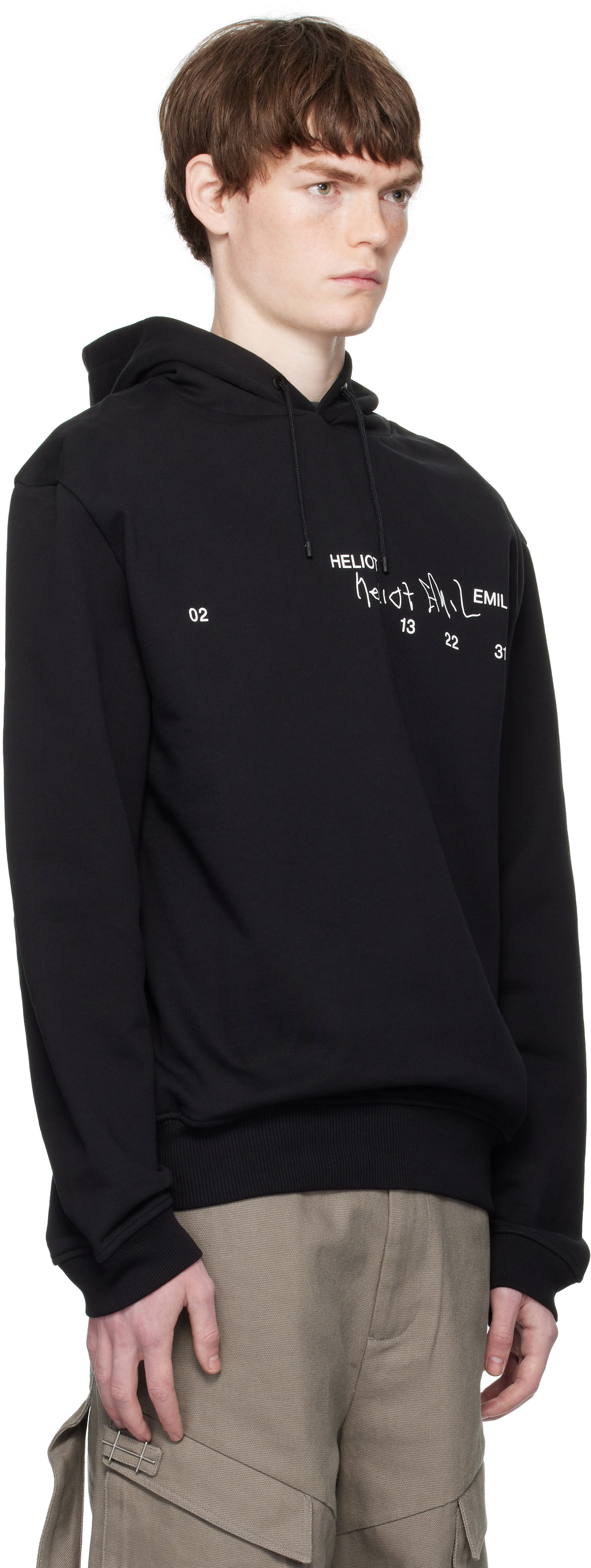 Sweatshirt HELIOT EMIL Fulgens Hoodie Sort | PREAW25_M_08_081_BLK01, 1