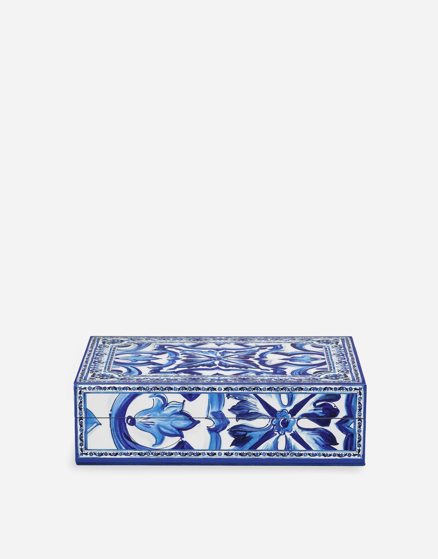 Home decor Dolce & Gabbana Dolce & Gabbana Large Decorated Plexiglass Box Onesize Blå | TCC201TCAMYUB008, 1