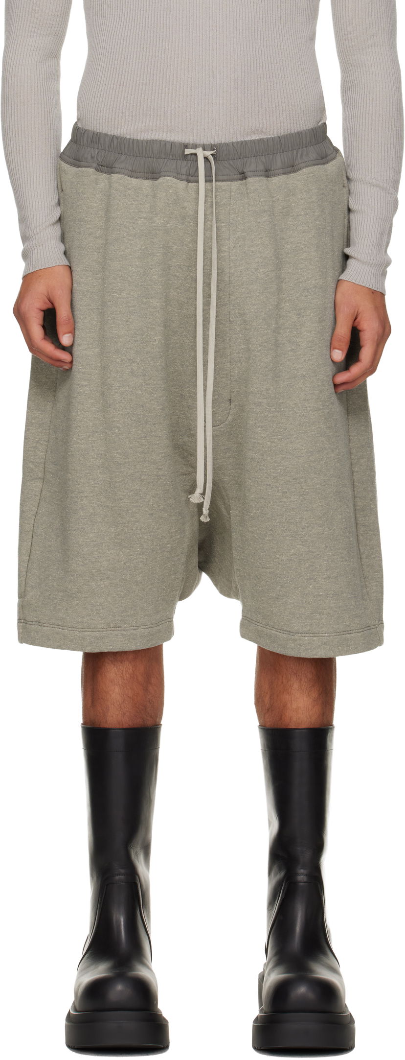 Shorts Rick Owens DRKSHDW Concordians Drawstring Pods Shorts Grå | DU02E7380 FGM