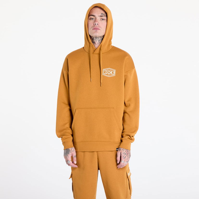 Sweatshirt Under Armour Sweatshirt Project Rock Icon Fleece Hoody Yellow Ochre/ Silt M Orange | 1386902-707