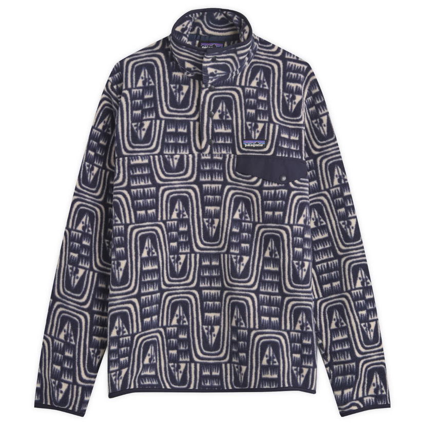 Sweater Patagonia Lightweight Synchilla Snap-T Fleece Pullover Mørkeblå | 25551-FLSK
