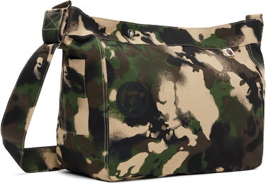 Skuldertaske BAPE A Bathing Ape Map Camo Messenger Bag Flerfarvet | 001BAL301021M, 4
