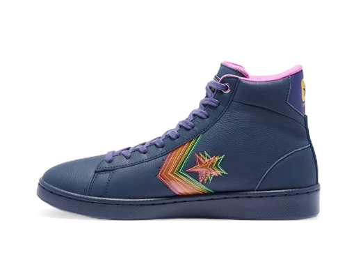 Skateboarding Converse Pro Leather High "Heart Of The City" Mørkeblå | 170237C
