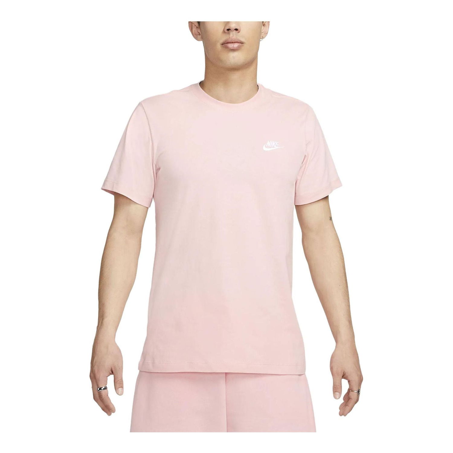 T-shirt Nike Club T-Shirt Lyserød | AR4999-686, 0