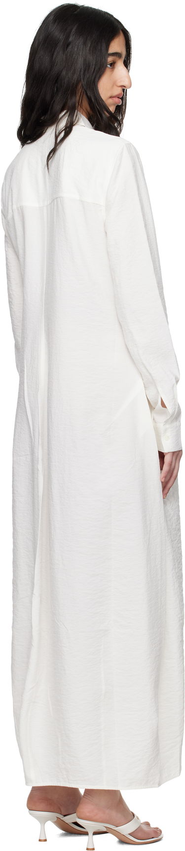 Kjole TOTEME TOTEME Parachute Shirt Maxi Dress Hvid | 251-WRD4489-FB0368, 2