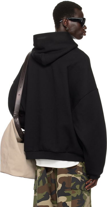Sweatshirt Fear of God Fear of God ESSENTIALS Printed Logo Hoodie Sort | 192BT246250F, 2