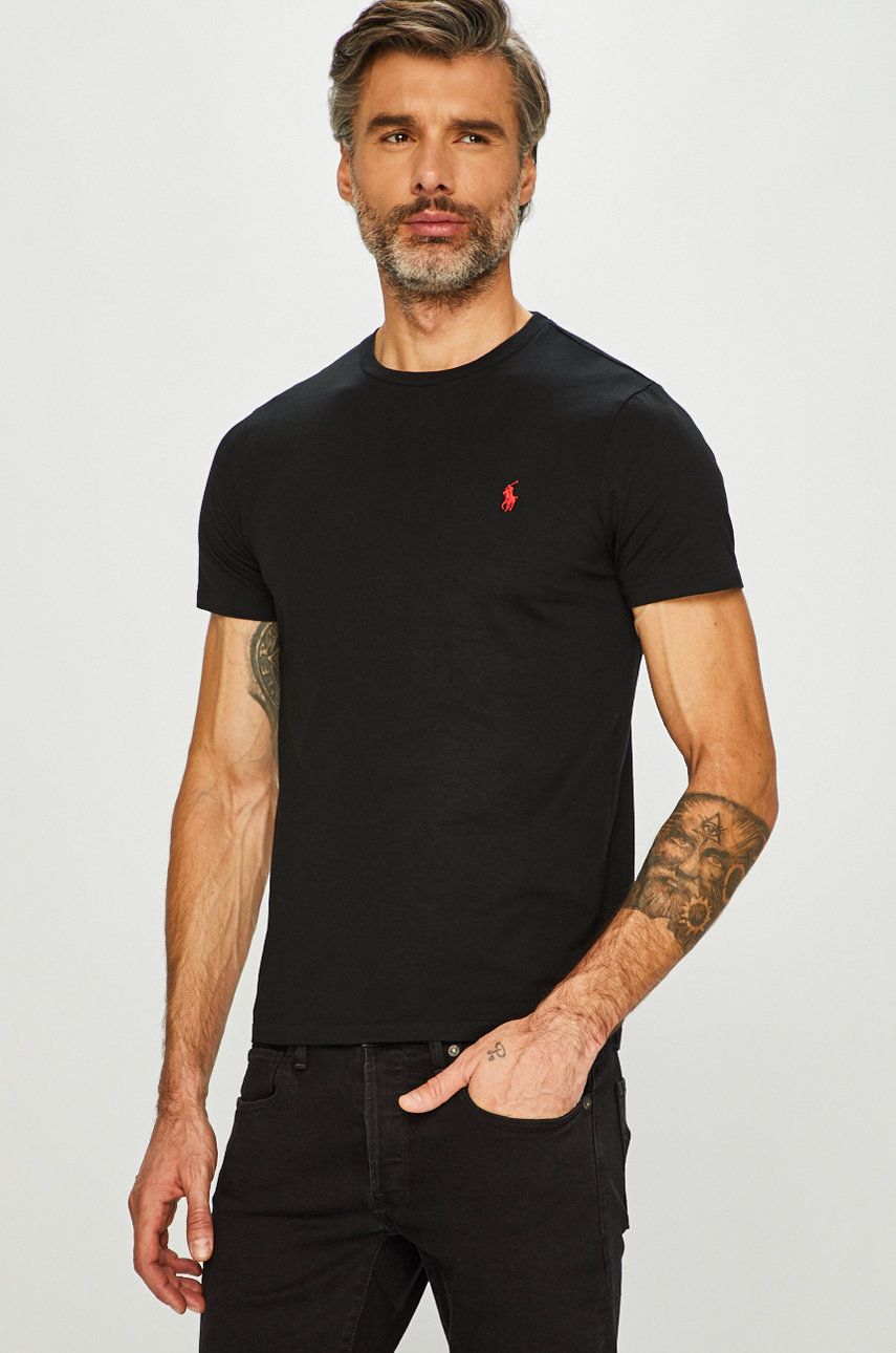 T-shirt Polo by Ralph Lauren Custom Fit Tee Sort | 710680785001, 0