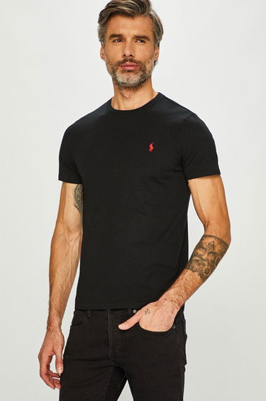 T-shirt Polo by Ralph Lauren Custom Fit Tee Sort | 710680785001, 0