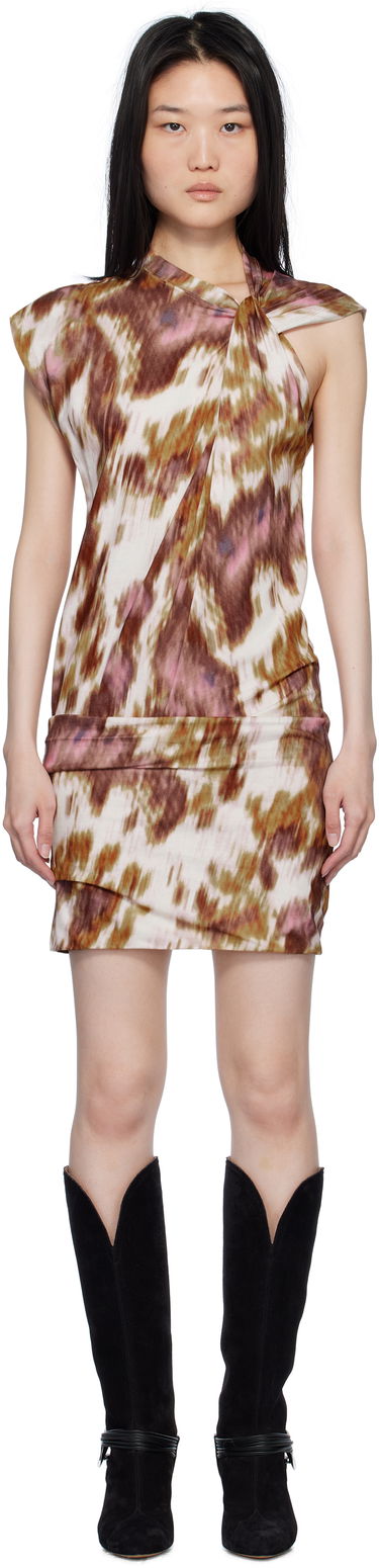Kjole Isabel Marant Étoile Isabel Marant Etoile Women's Abstract Print Minidress Flerfarvet | RO0481FA-C1N09E, 0
