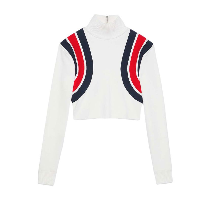 Sweater Gucci Viscose Knit Top Ivory Hvid | 772910 XKDTV 9189