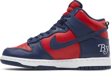 Sneakers og sko Nike SB Supreme x Dunk High SB "By Any Means - Red Navy" Rød | DN3741-600, 2