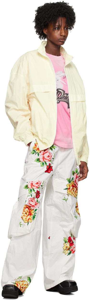 Vindjakke We11done We11done Stand Collar Windbreaker Jacket Gul | WD-JP1-23-256-U-YE, 3