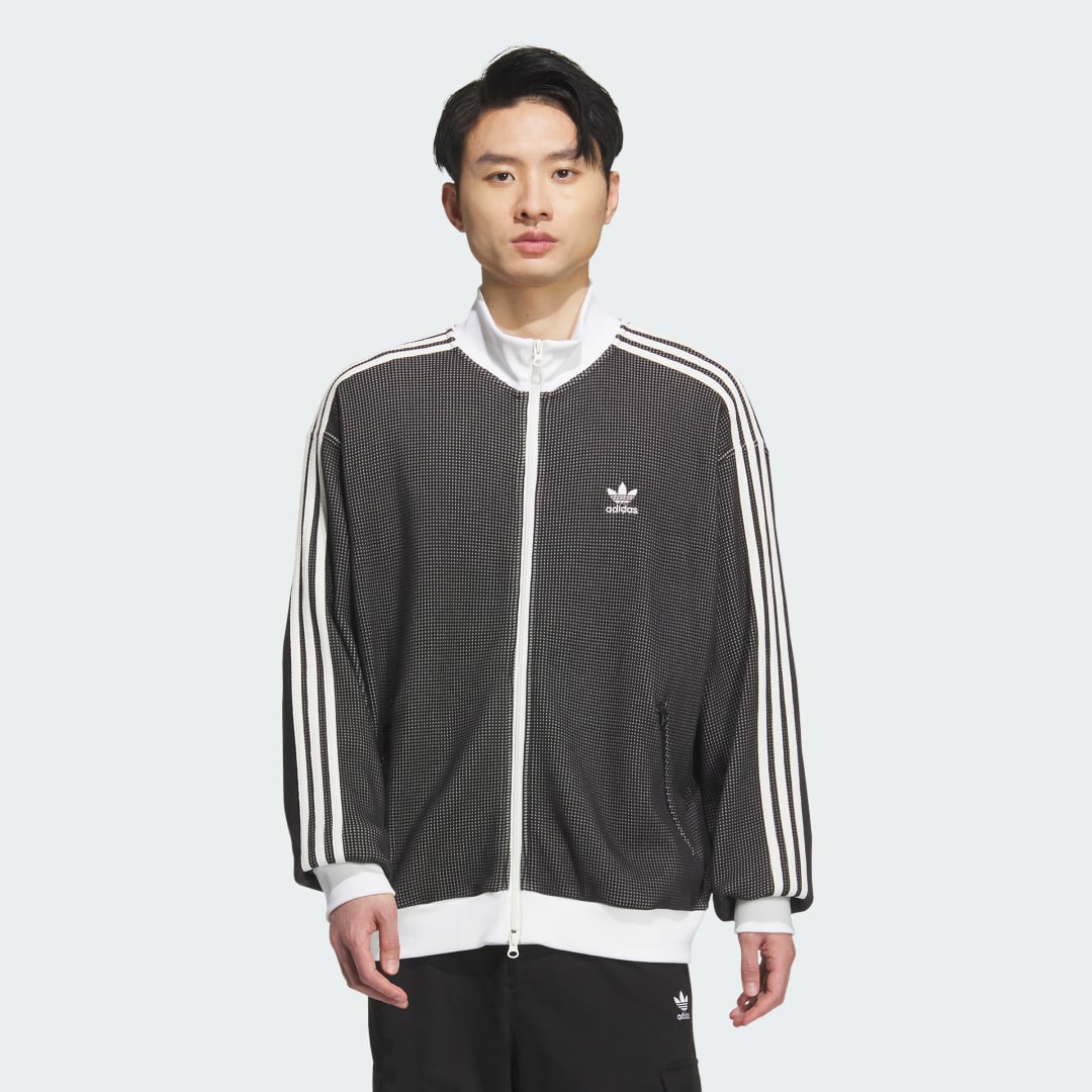 Jakke adidas Performance Knitted Dotted Track Top Flerfarvet | KC2619, 0
